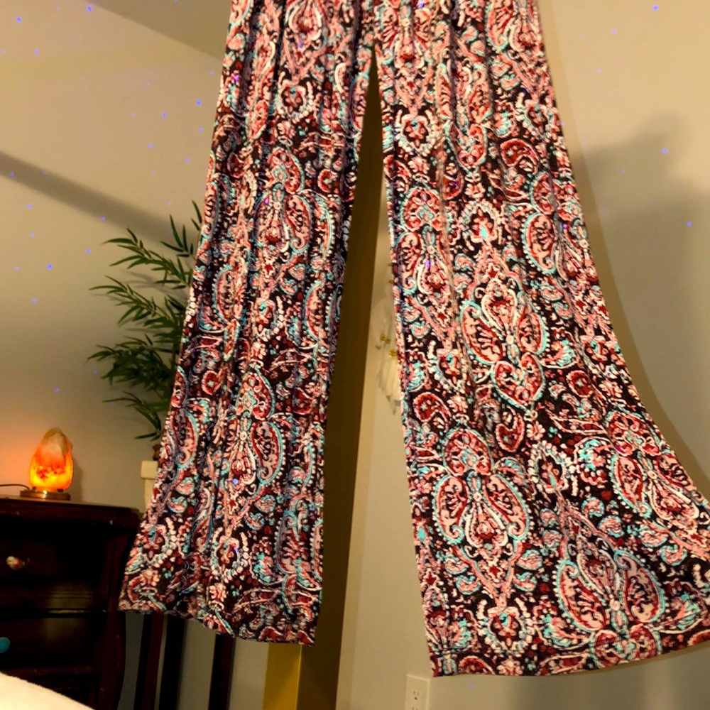 Boho Print Flare Leg Super Soft Lounge Pants